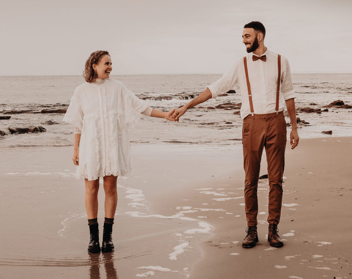 Phillip Island Wedding Beach Couple